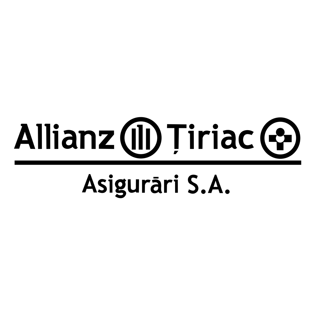 Allianz Tiriac logotype, transparent .png, medium, large