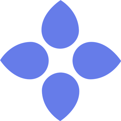 Bloom Token coin blue logo SVG logo