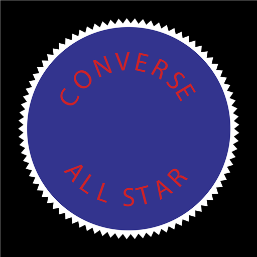 Converse All Star violet logo SVG logo