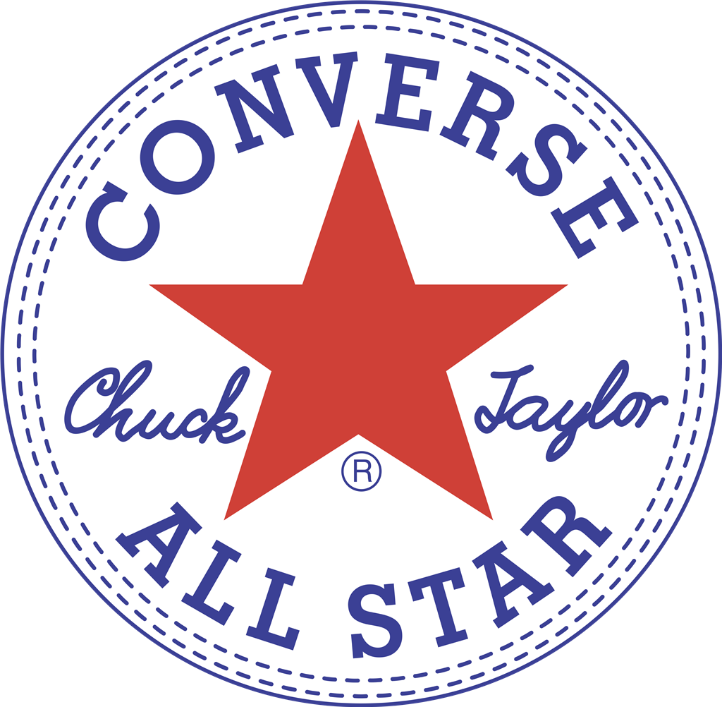 Converse All Star white logotype, transparent .png, medium, large