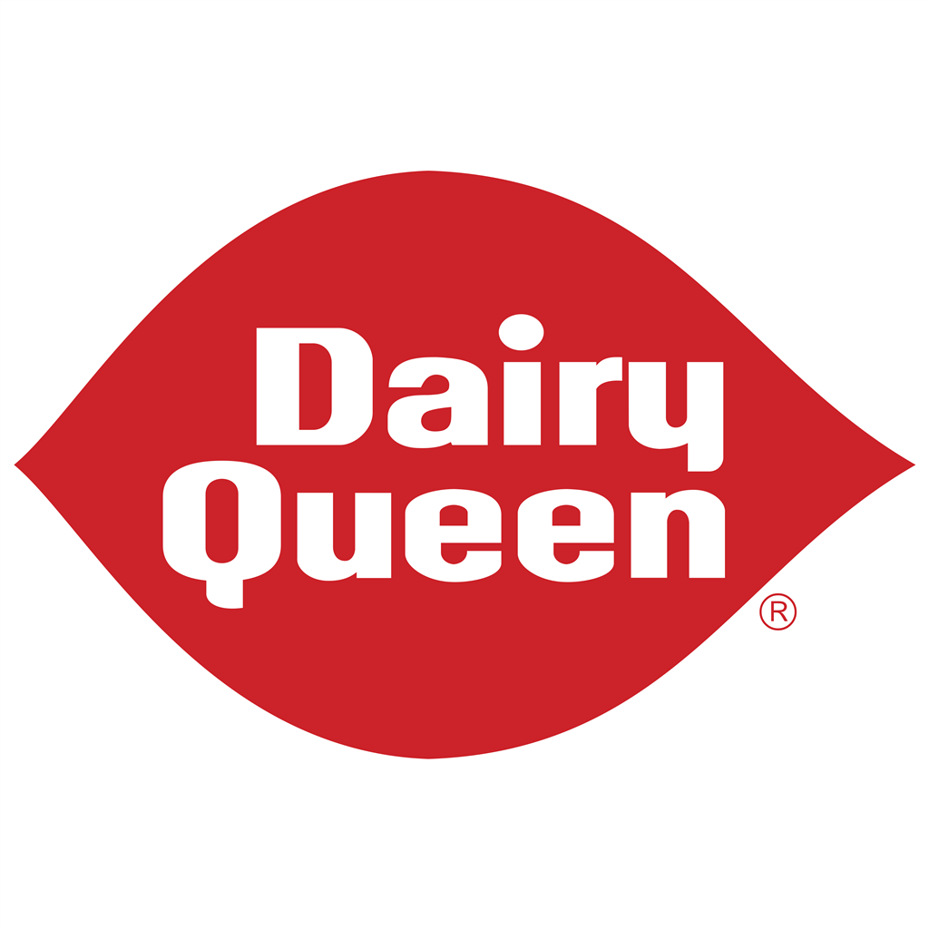 Dairy Queen logotype, transparent .png, medium, large