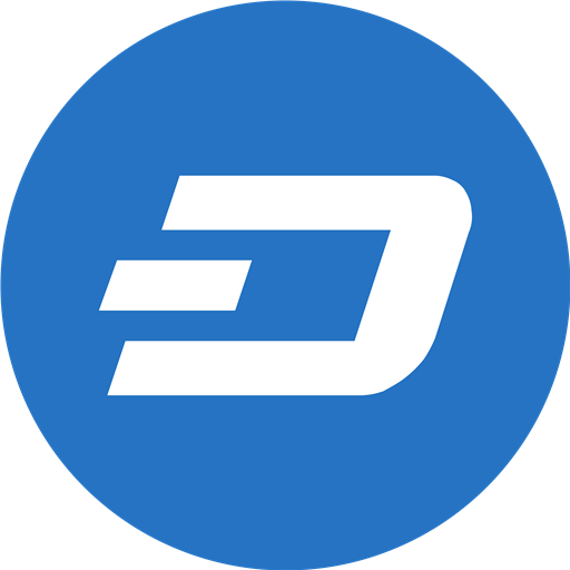 Dash coin blue logo SVG logo