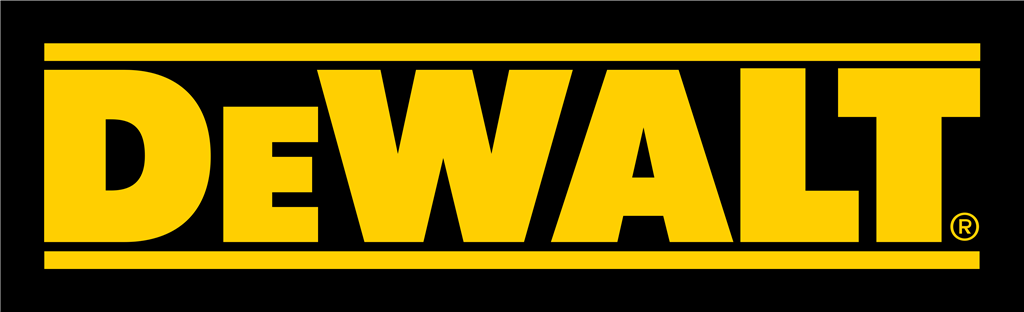 Dewalt logotype, transparent .png, medium, large