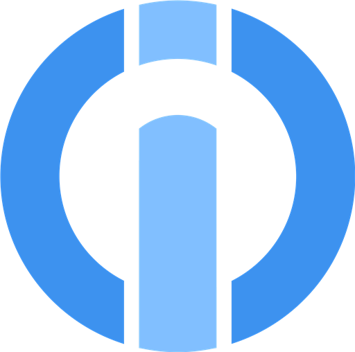 IOC coin blue logo SVG logo