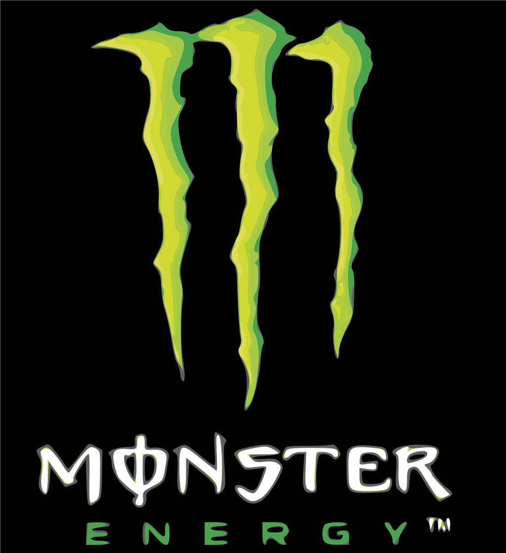 Monster Energy logotype, transparent .png, medium, large