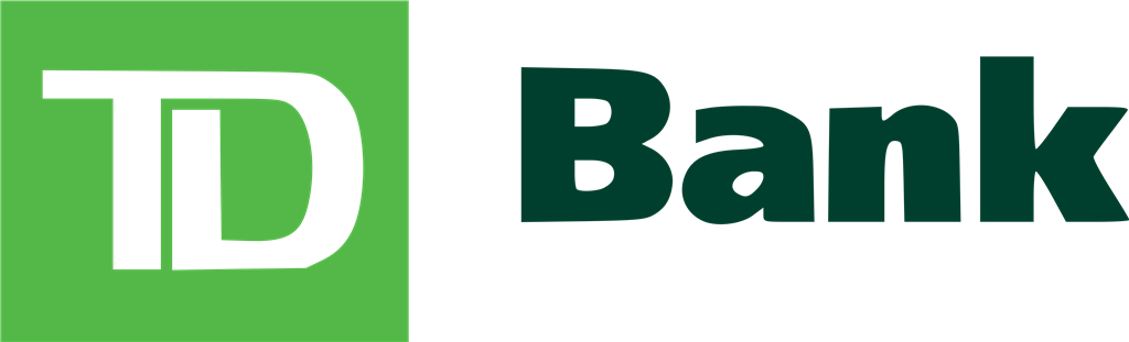 TD Bank logotype, transparent .png, medium, large