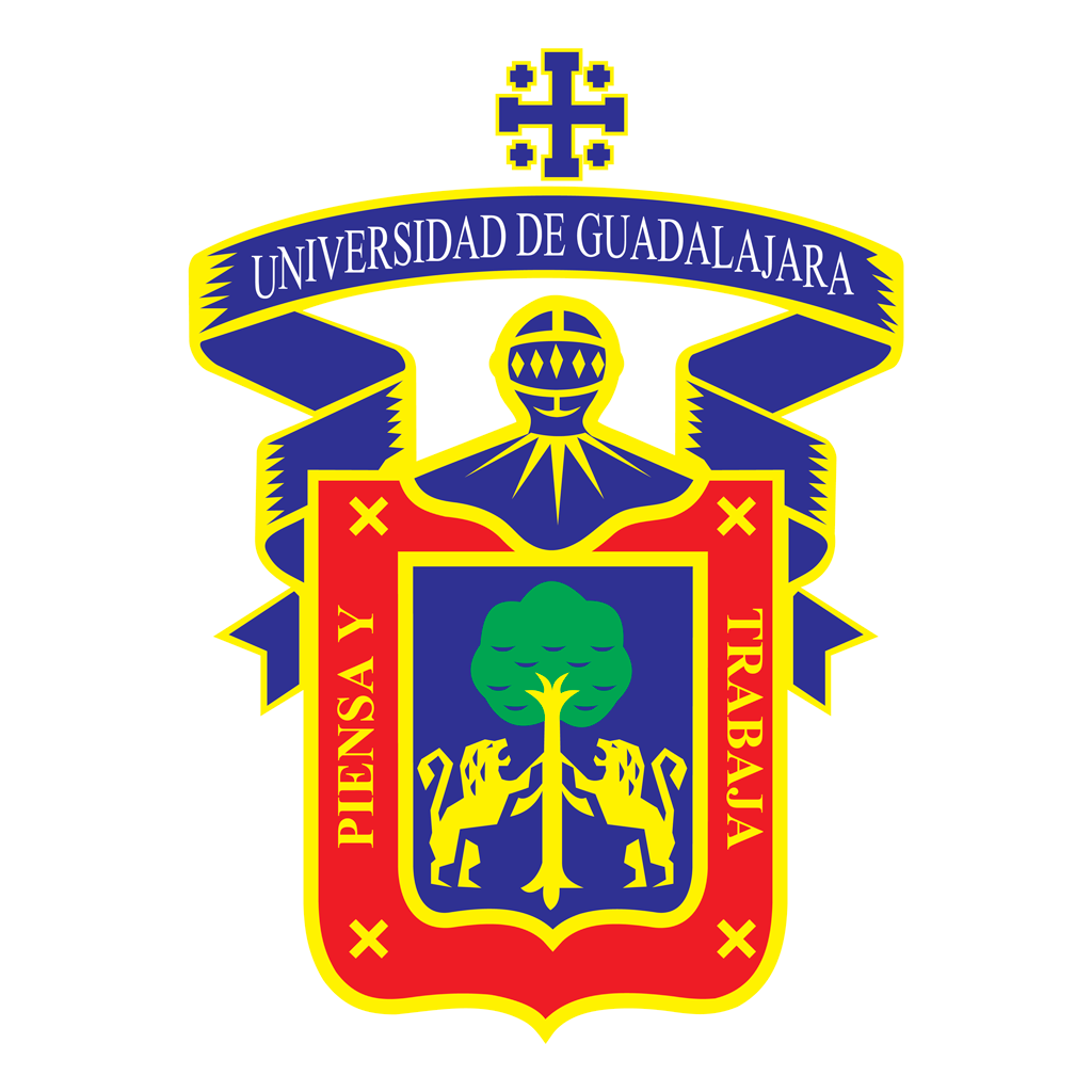 Universidad de Guadalajara logotype, transparent .png, medium, large