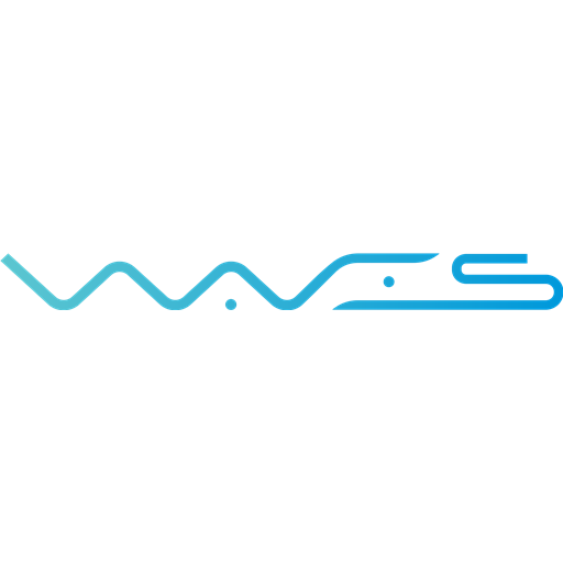 Waves coin logo SVG logo