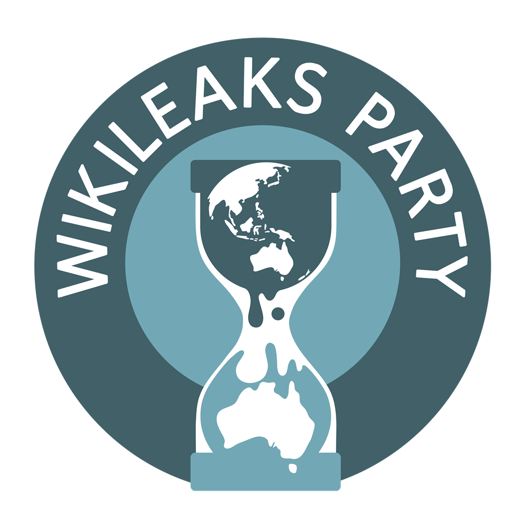 WikiLeaks Party logotype, transparent .png, medium, large