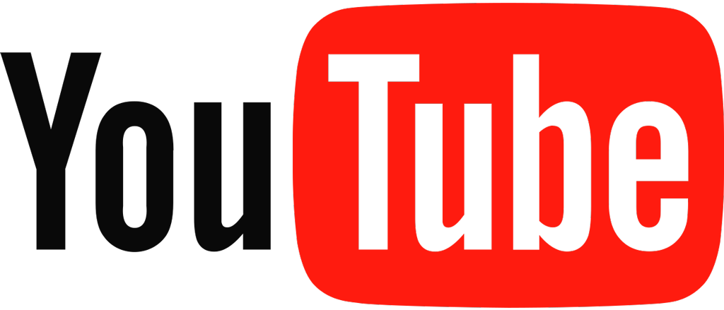 Youtube logotype, transparent .png, medium, large