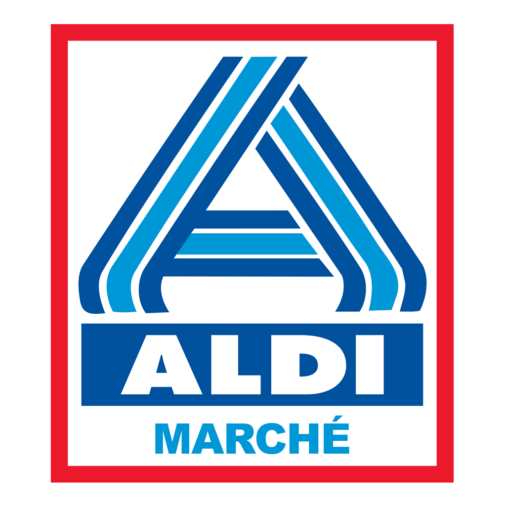 Aldi logotype, transparent .png, medium, large