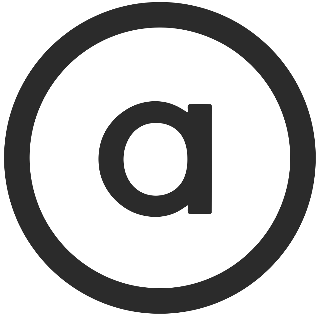 As Seen On Screen logotype, transparent .png, medium, large