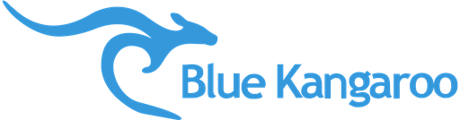 Blue Kangaroo logo SVG logo