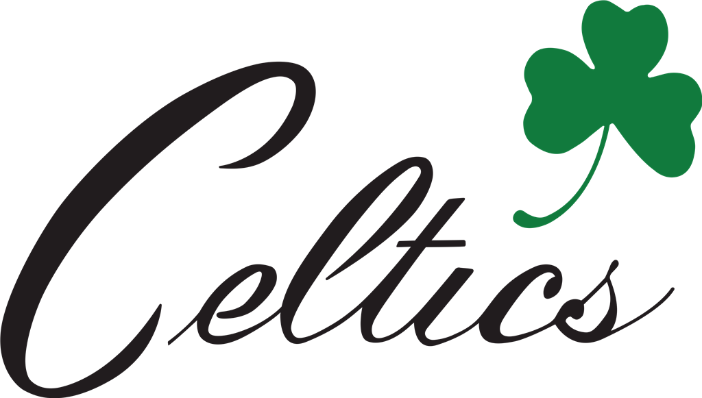 Boston Celtics logotype, transparent .png, medium, large