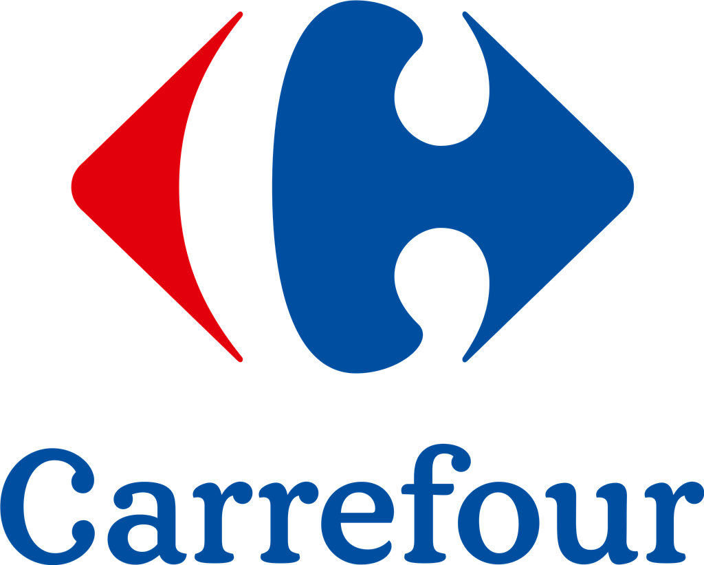 Carrefour logotype, transparent .png, medium, large