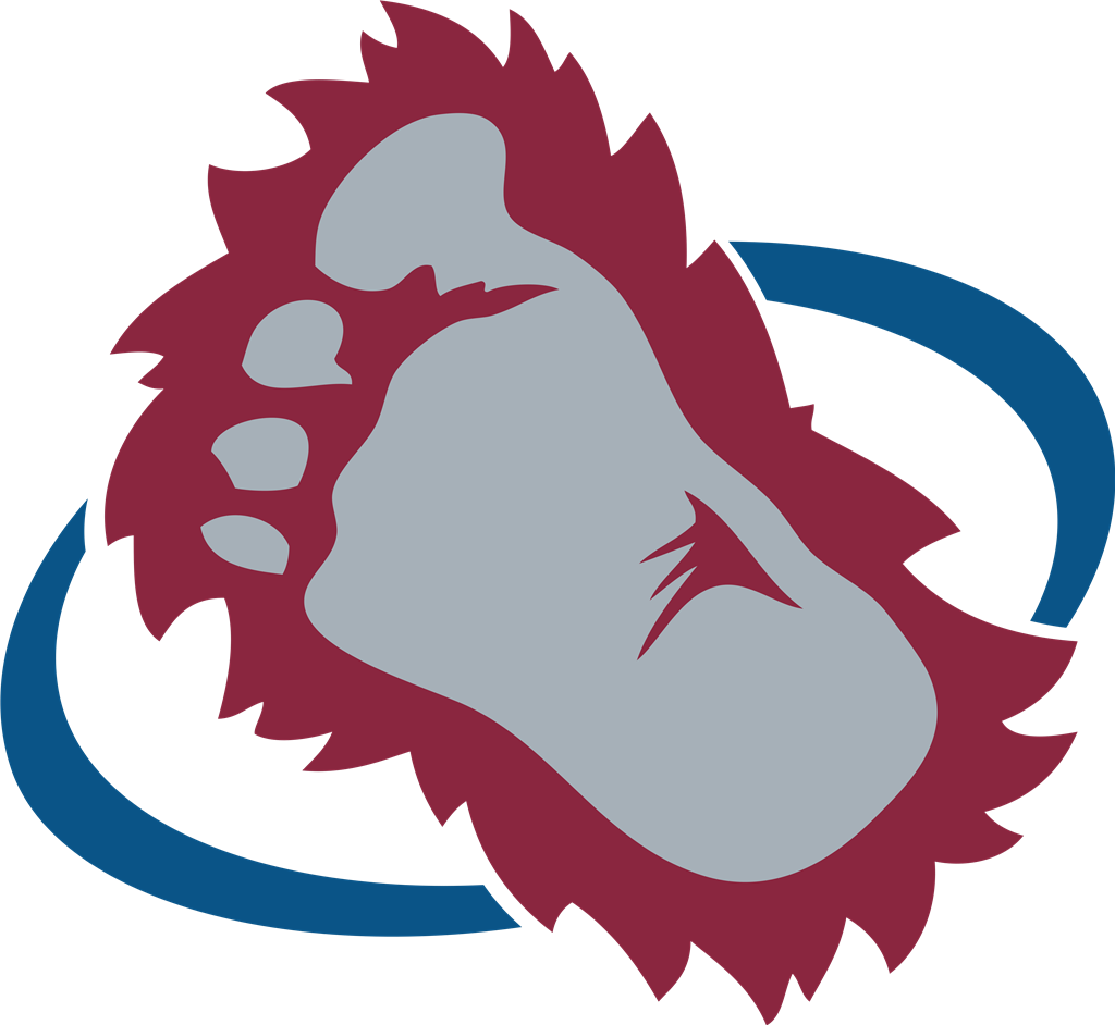 Colorado Avalanche logotype, transparent .png, medium, large