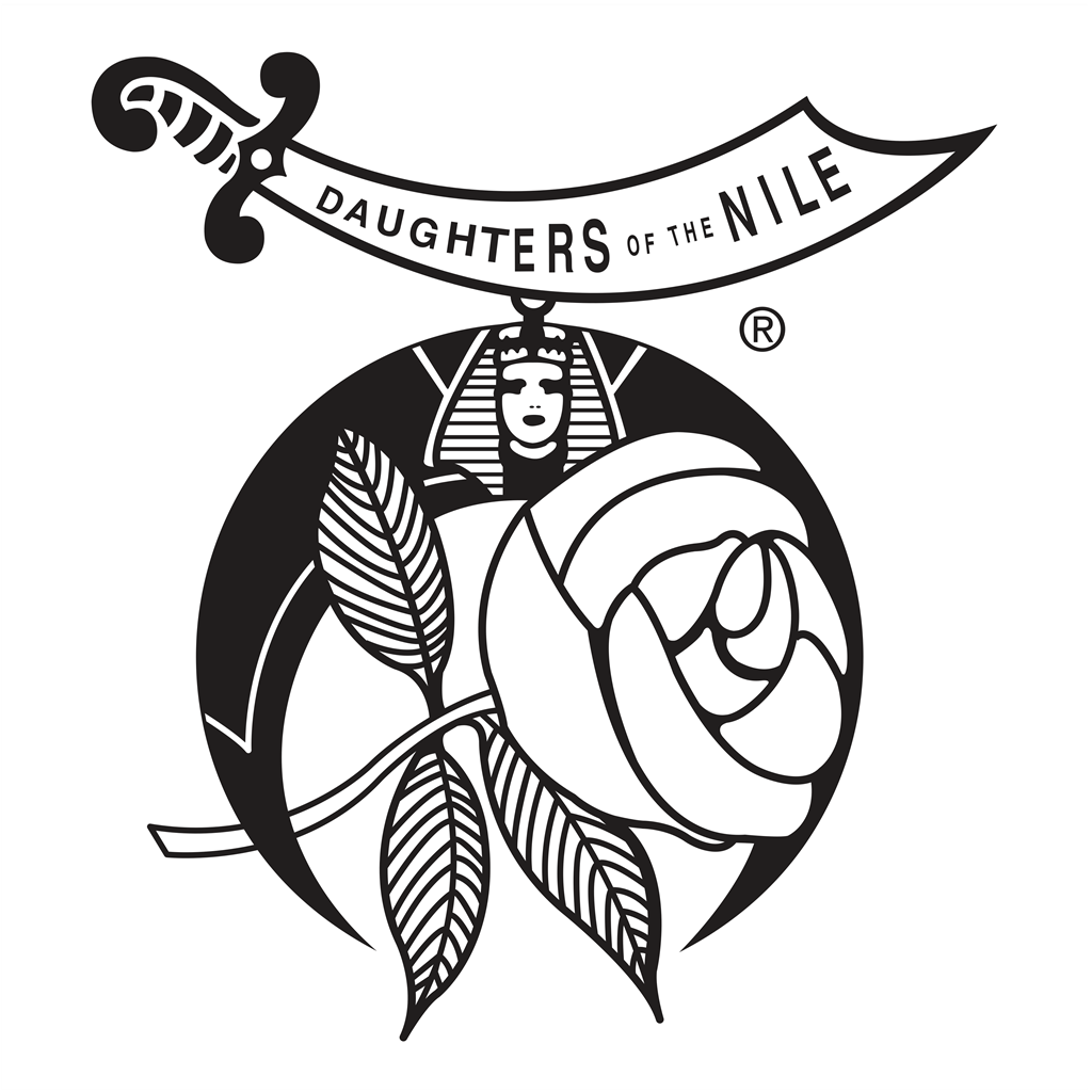 Daughters of the Nile logotype, transparent .png, medium, large