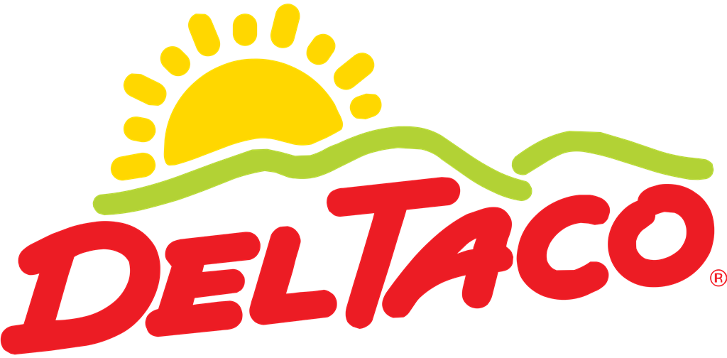 Del Taco logotype, transparent .png, medium, large