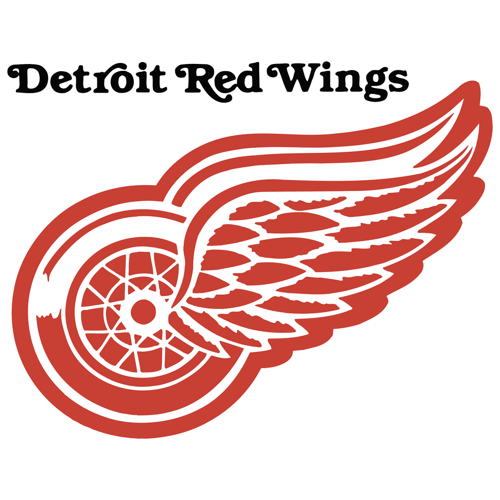 Detroit Red Wings logotype, transparent .png, medium, large