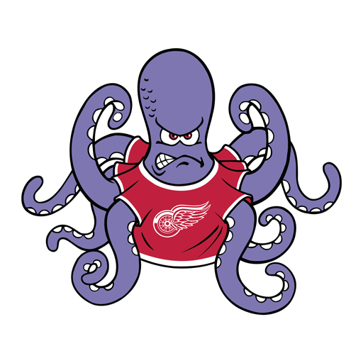 Detroit Red Wings octopus logo SVG logo