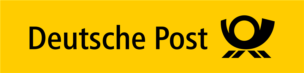 Deutsche Post logotype, transparent .png, medium, large