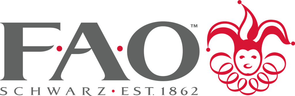 FAO Schwarz logotype, transparent .png, medium, large