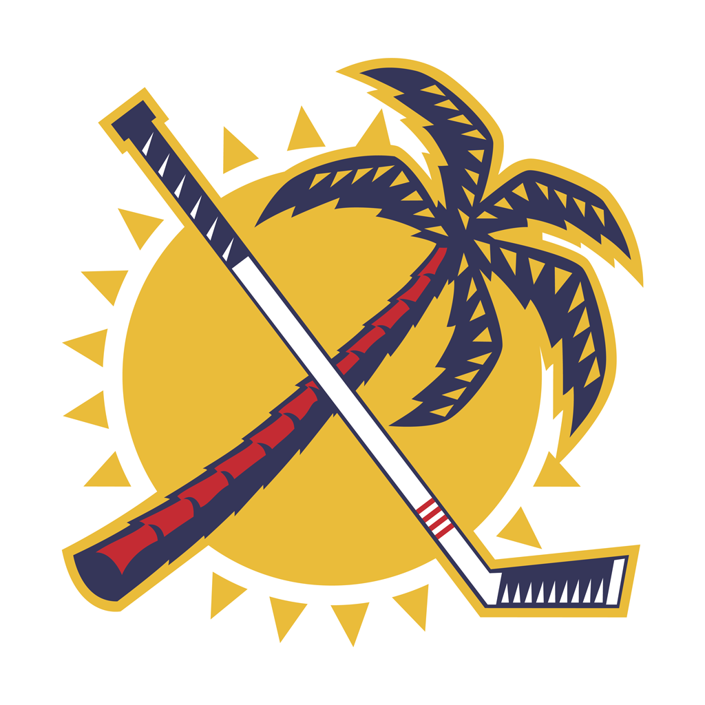 Florida Panthers in the sun logotype, transparent .png, medium, large