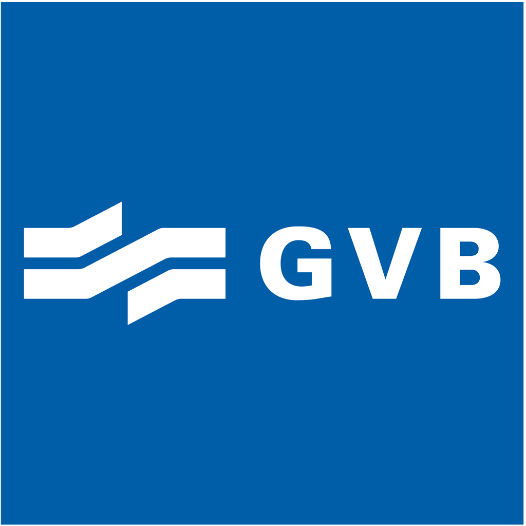 GVB Amsterdam logotype, transparent .png, medium, large