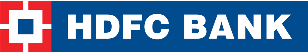 HDFC Bank logotype, transparent .png, medium, large