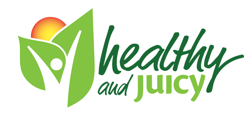 Healthy and Juicy logotype, transparent .png, medium, large