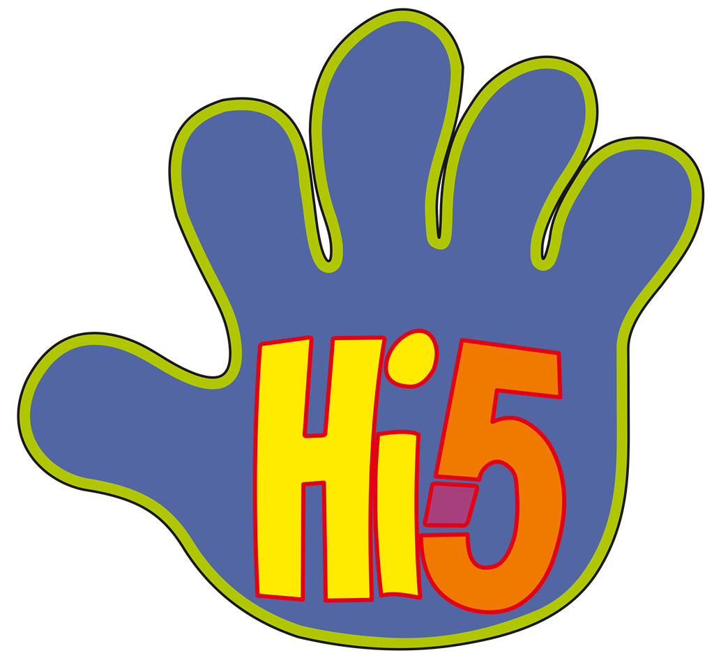 HI5 Kids logotype, transparent .png, medium, large