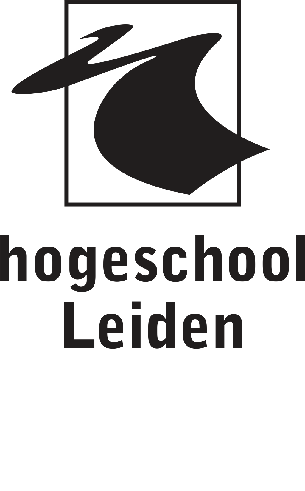 Hogeschool Leiden logotype, transparent .png, medium, large