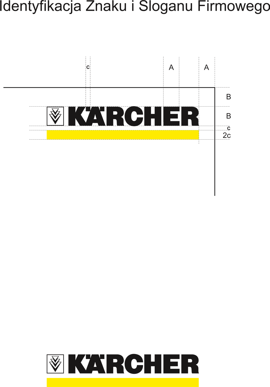 Karcher logotype, transparent .png, medium, large