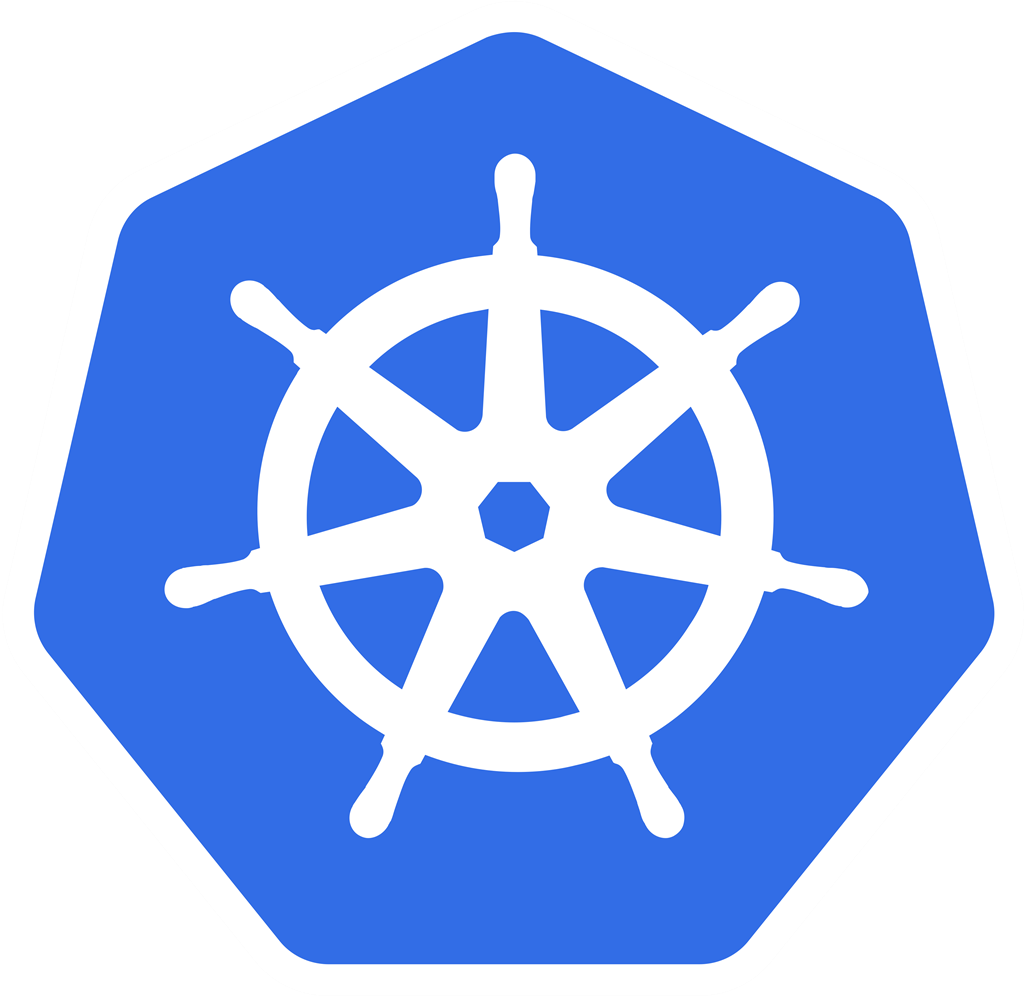 Kubernetes logotype, transparent .png, medium, large