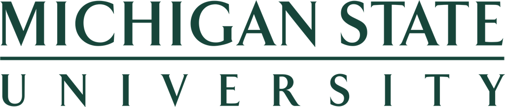 Michigan State University logotype, transparent .png, medium, large