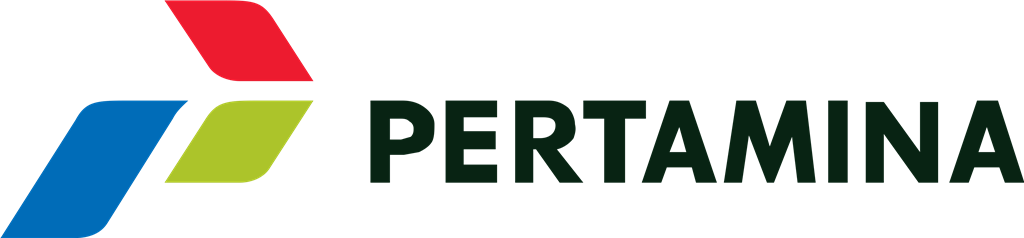 Pertamina logotype, transparent .png, medium, large