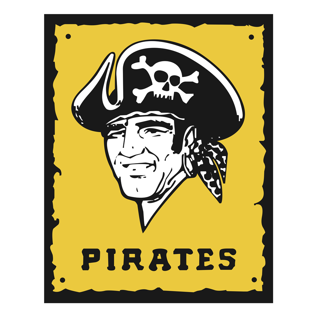 Pittsburgh Pirates logotype, transparent .png, medium, large