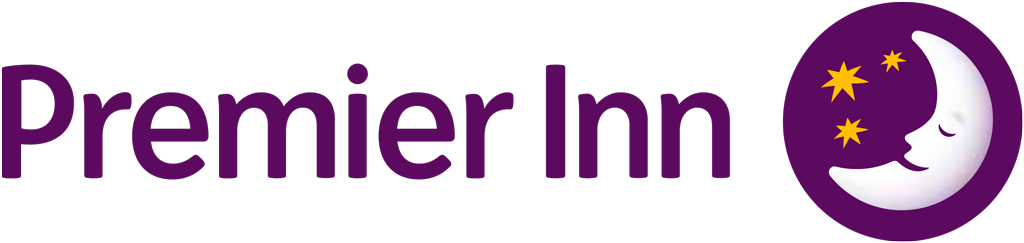 Premier Inn hotels logotype, transparent .png, medium, large