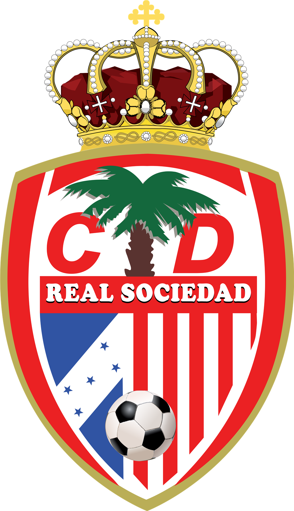 Real Sociedad logotype, transparent .png, medium, large