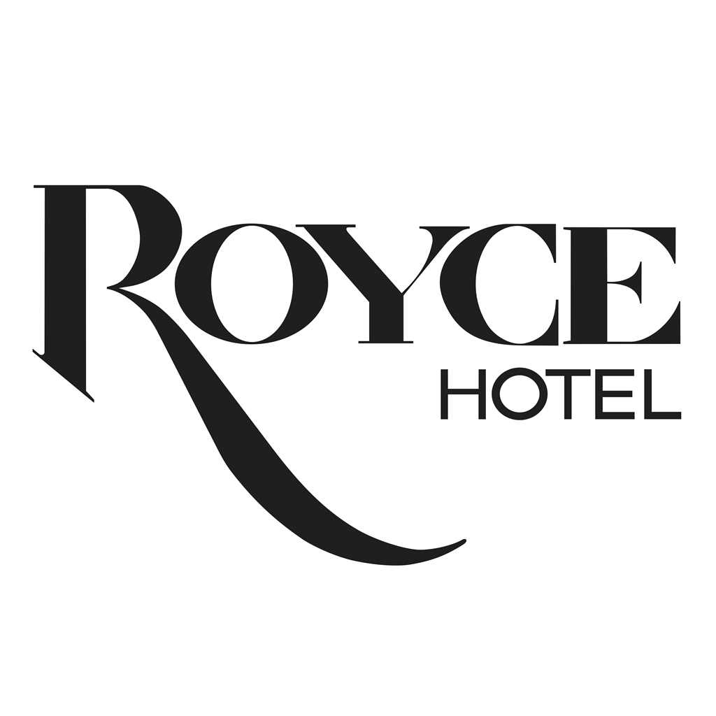 Royce Hotel logotype, transparent .png, medium, large