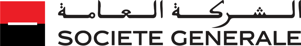 Societe Generale logotype, transparent .png, medium, large