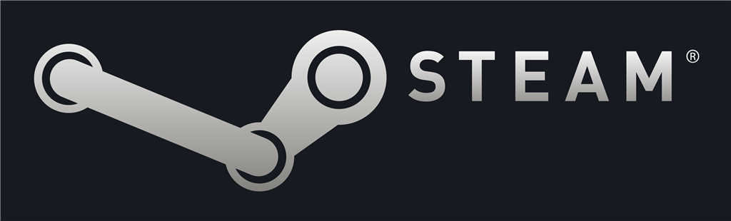 Steam logotype, transparent .png, medium, large