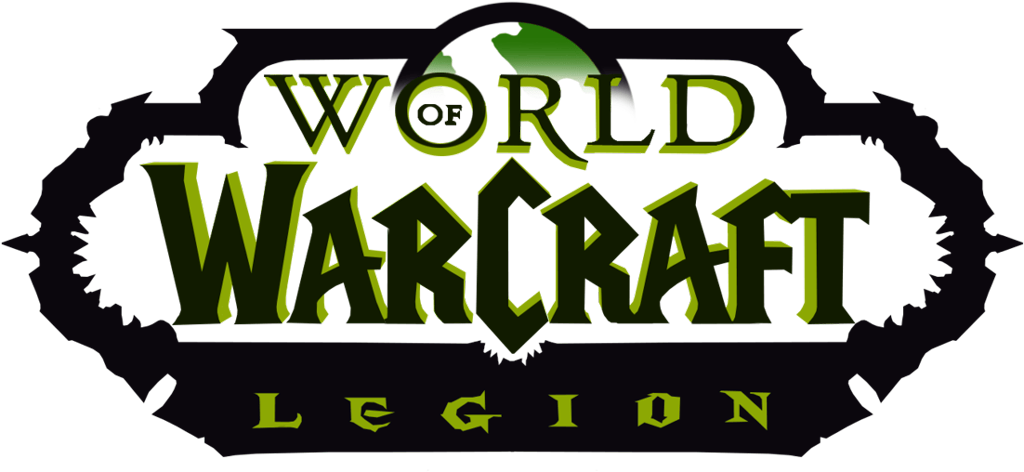 World of Warcraft logotype, transparent .png, medium, large